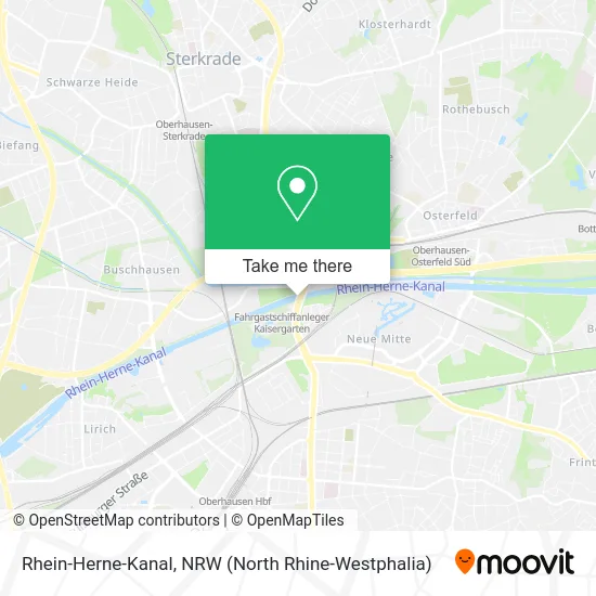 Rhein-Herne-Kanal map