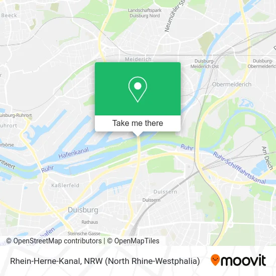 Rhein-Herne-Kanal map