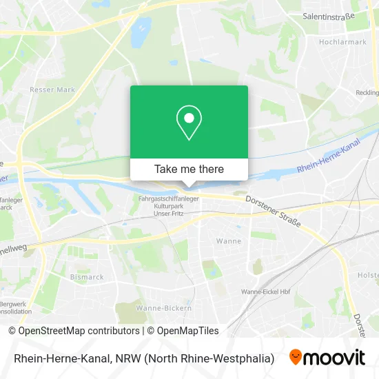 Rhein-Herne-Kanal map