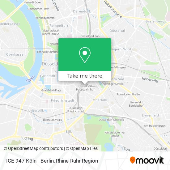 ICE 947 Köln - Berlin map