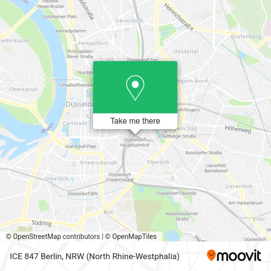 Карта ICE 847 Berlin