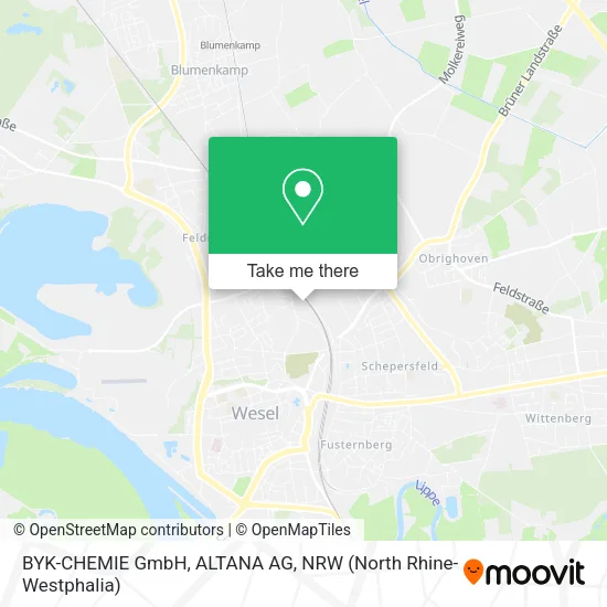 Карта BYK-CHEMIE GmbH, ALTANA AG