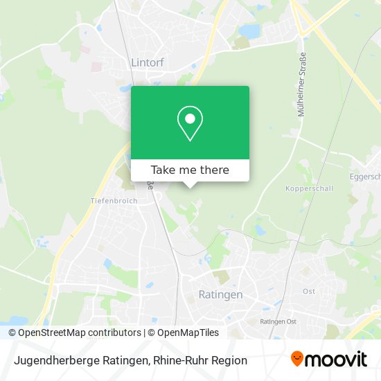Jugendherberge Ratingen map