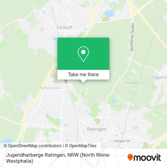 Карта Jugendherberge Ratingen