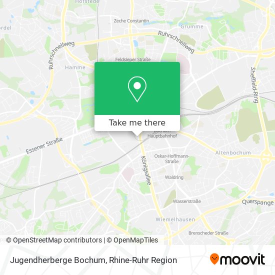 Jugendherberge Bochum map