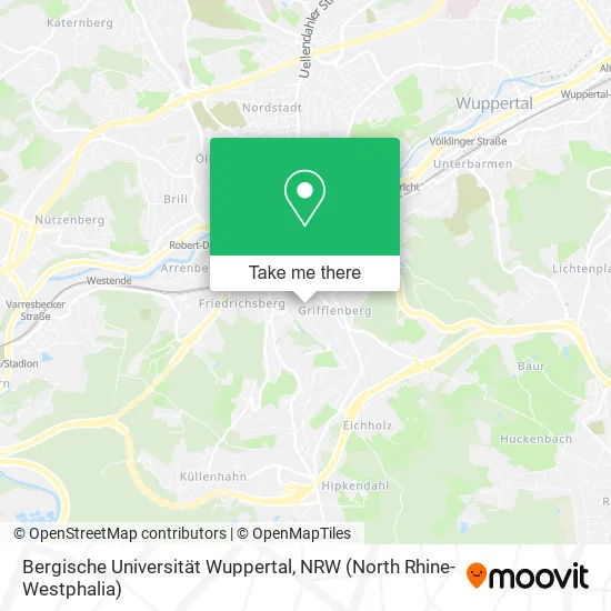 Карта Bergische Universität Wuppertal