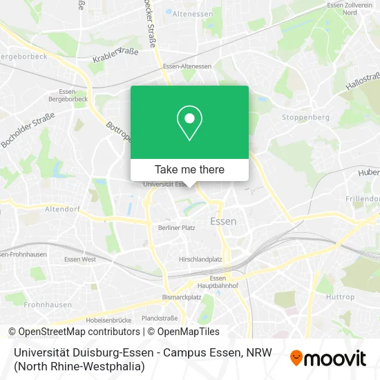 Universität Duisburg-Essen - Campus Essen map
