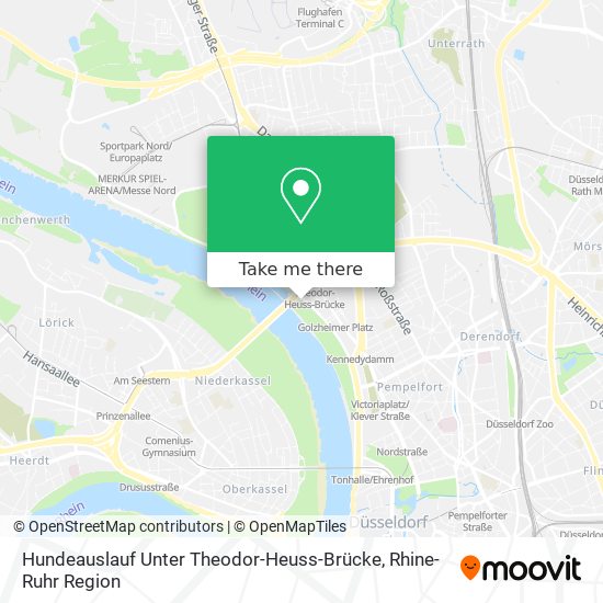 Hundeauslauf Unter Theodor-Heuss-Brücke map