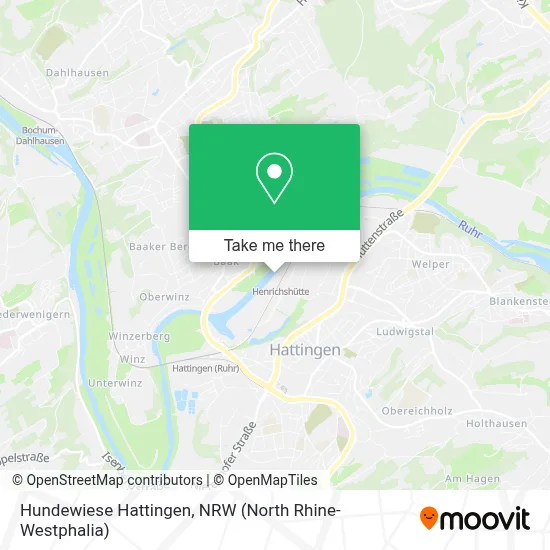 Hundewiese Hattingen map