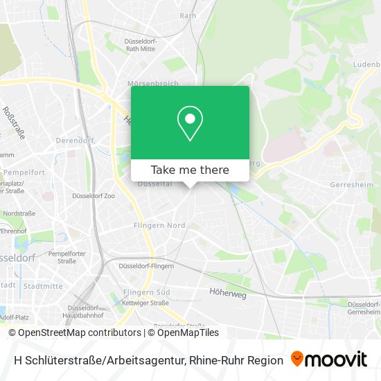H Schlüterstraße / Arbeitsagentur map