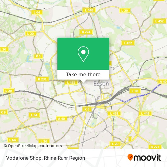 Vodafone Shop map