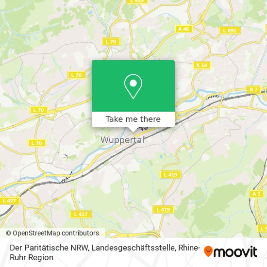 Der Paritätische NRW, Landesgeschäftsstelle map