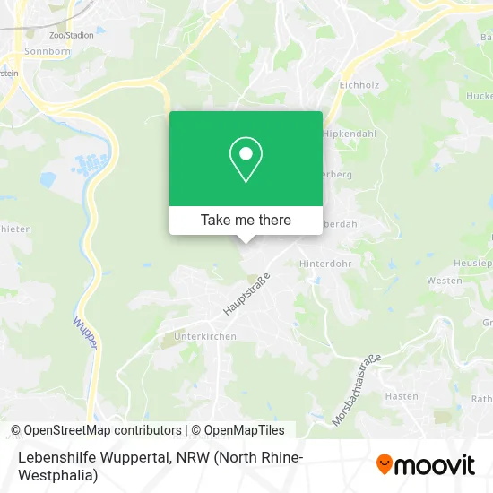 Lebenshilfe Wuppertal map