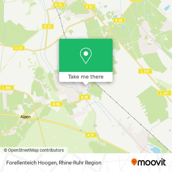 Карта Forellenteich Hoogen