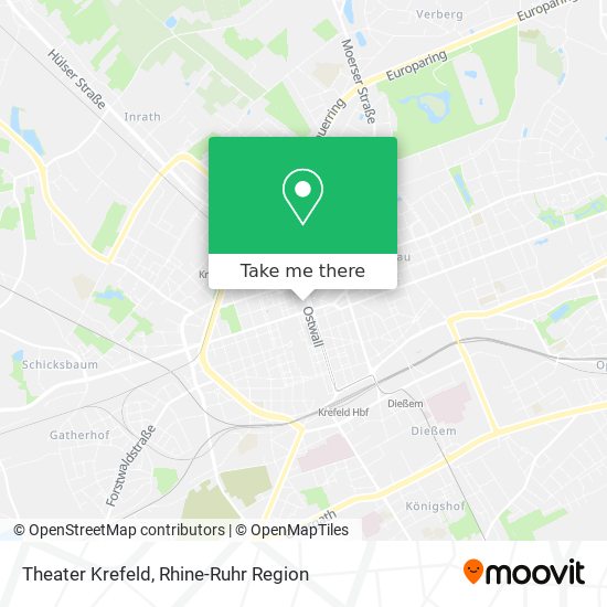 Theater Krefeld map