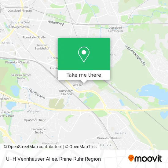 Карта U+H Vennhauser Allee