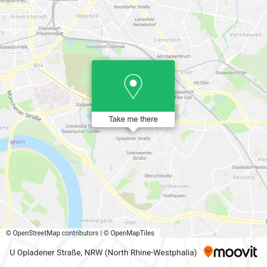 Карта U Opladener Straße