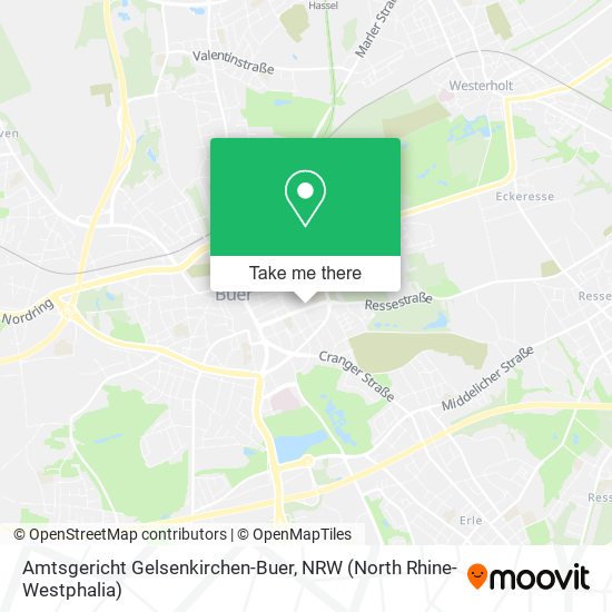 Карта Amtsgericht Gelsenkirchen-Buer