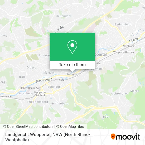 Карта Landgericht Wuppertal