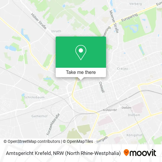 Карта Amtsgericht Krefeld