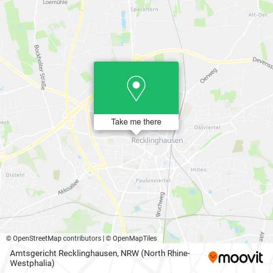 Карта Amtsgericht Recklinghausen
