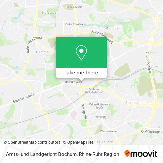 Карта Amts- und Landgericht Bochum
