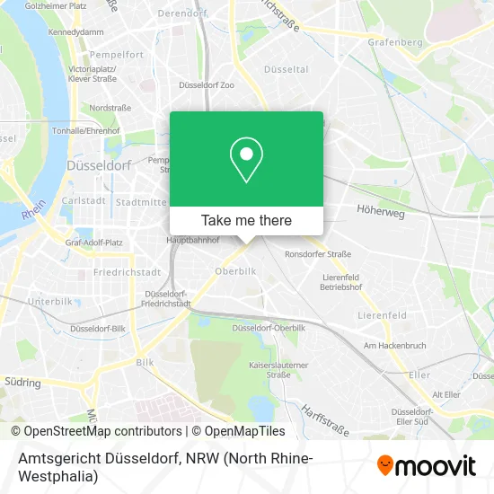 Карта Amtsgericht Düsseldorf