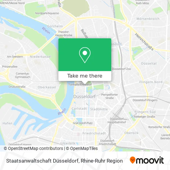 Staatsanwaltschaft Düsseldorf map