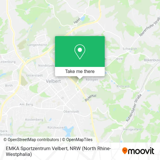 Карта EMKA Sportzentrum Velbert