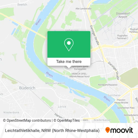 Leichtathletikhalle map