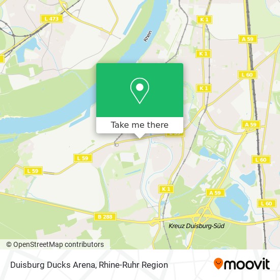 Duisburg Ducks Arena map