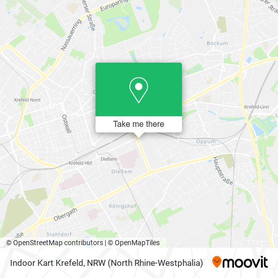 Indoor Kart Krefeld map