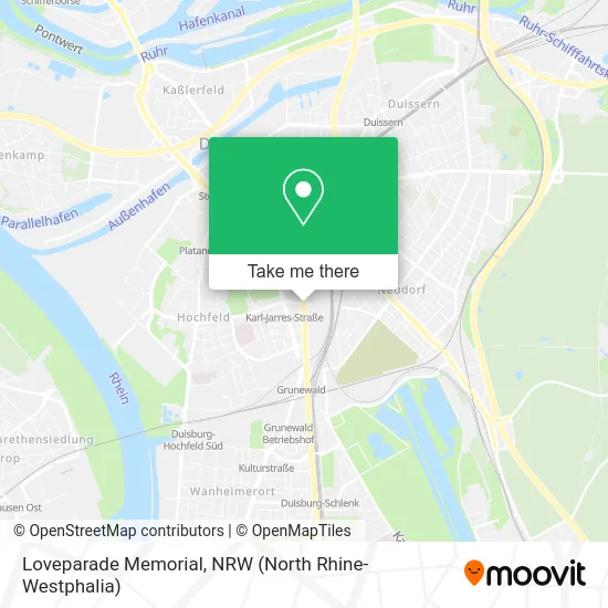 Loveparade Memorial map