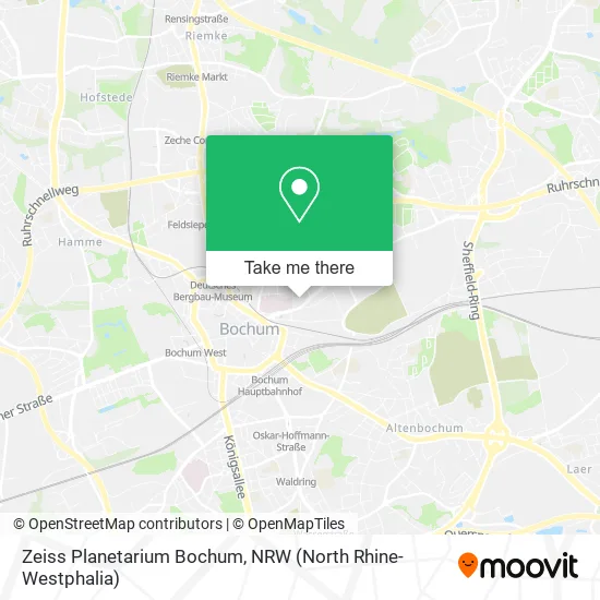 Карта Zeiss Planetarium Bochum