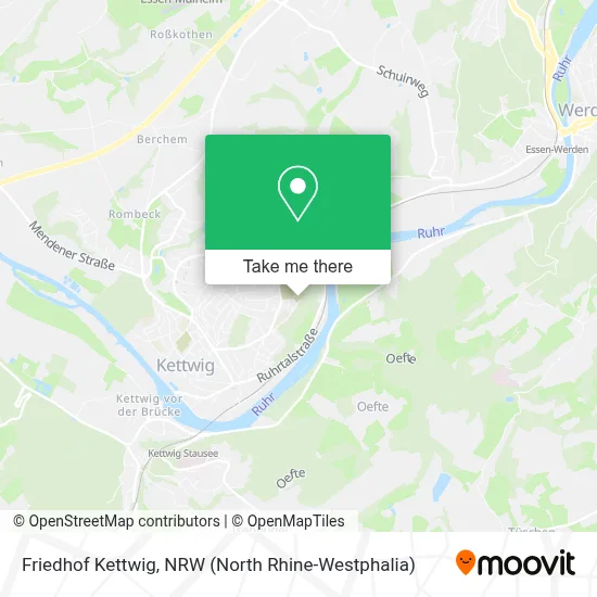 Friedhof Kettwig map