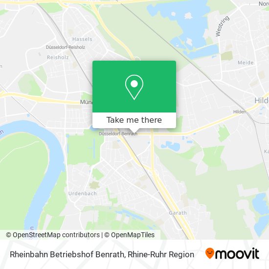Rheinbahn Betriebshof Benrath map