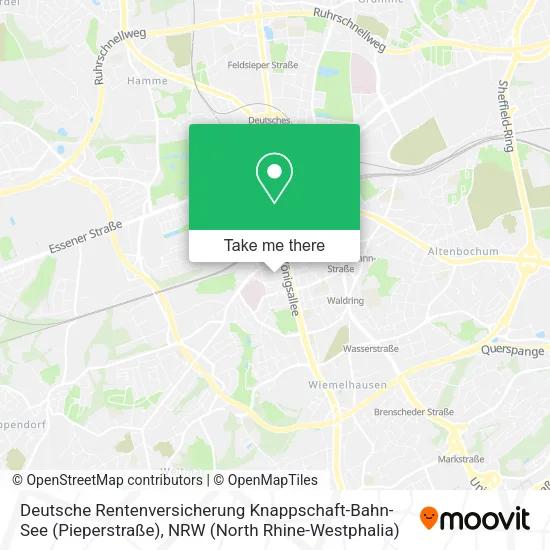 Карта Deutsche Rentenversicherung Knappschaft-Bahn-See (Pieperstraße)