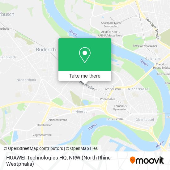 HUAWEI Technologies HQ map