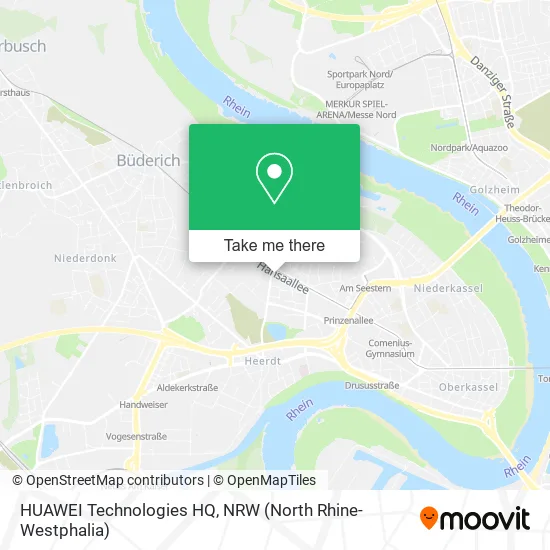 Карта HUAWEI Technologies HQ