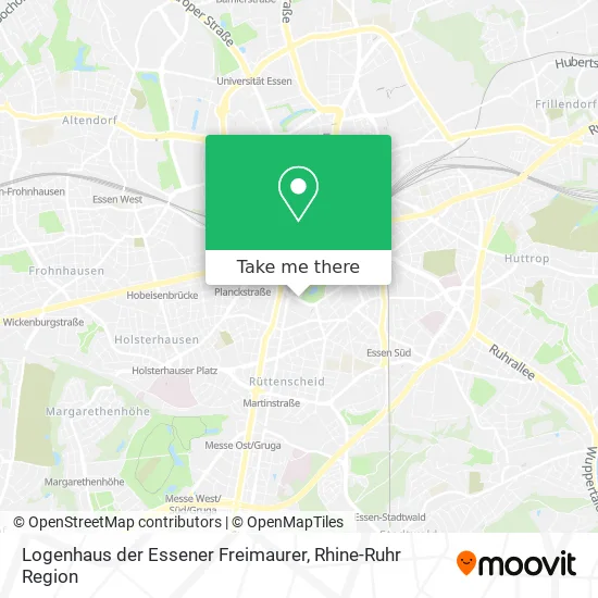 Карта Logenhaus der Essener Freimaurer