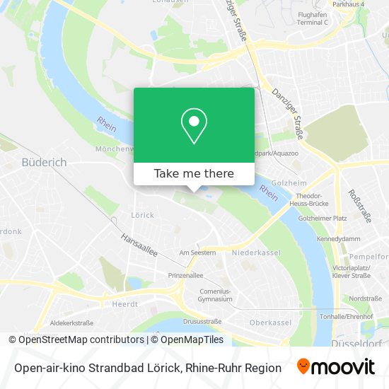 Open-air-kino Strandbad Lörick map