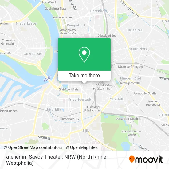 Карта atelier im Savoy-Theater