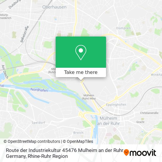 Route der Industriekultur 45476‎ Mulheim an der Ruhr Germany map