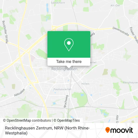 Карта Recklinghausen Zentrum