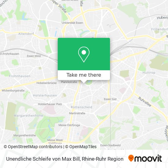 Unendliche Schleife von Max Bill map