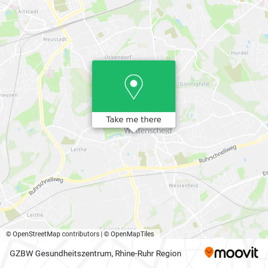 Карта GZBW Gesundheitszentrum