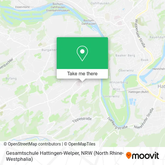 Карта Gesamtschule Hattingen-Welper