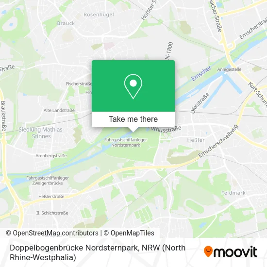 Карта Doppelbogenbrücke Nordsternpark