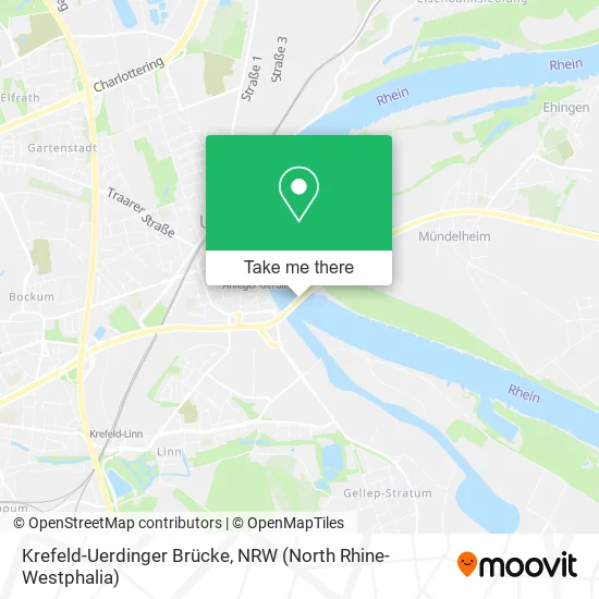 Карта Krefeld-Uerdinger Brücke