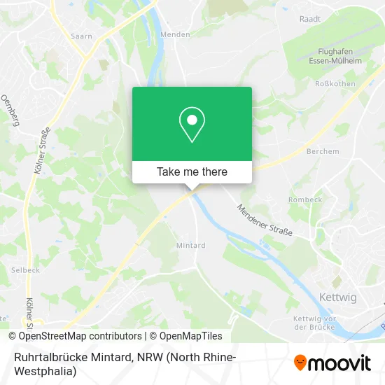 Ruhrtalbrücke Mintard map